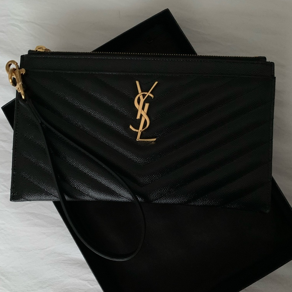 Saint Laurent Large Bill Pouch - Picture 2 of 11